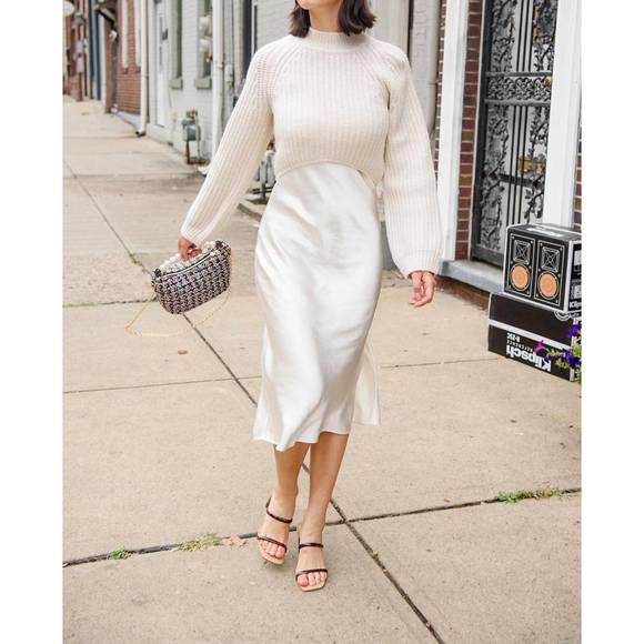 DH NEW YORK Sweaters - NEW DH NEW YORK ren sweater dress in ivory